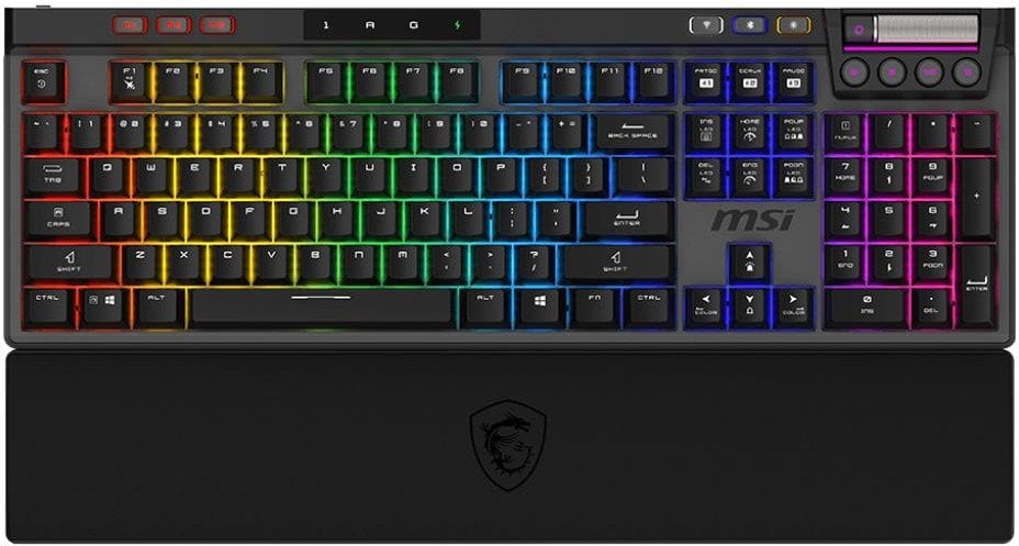 Klawiatura MSI Strike Pro W Silent Kailh Midnight Pro Silent Tactile (STRIKE PRO W SILENT US)