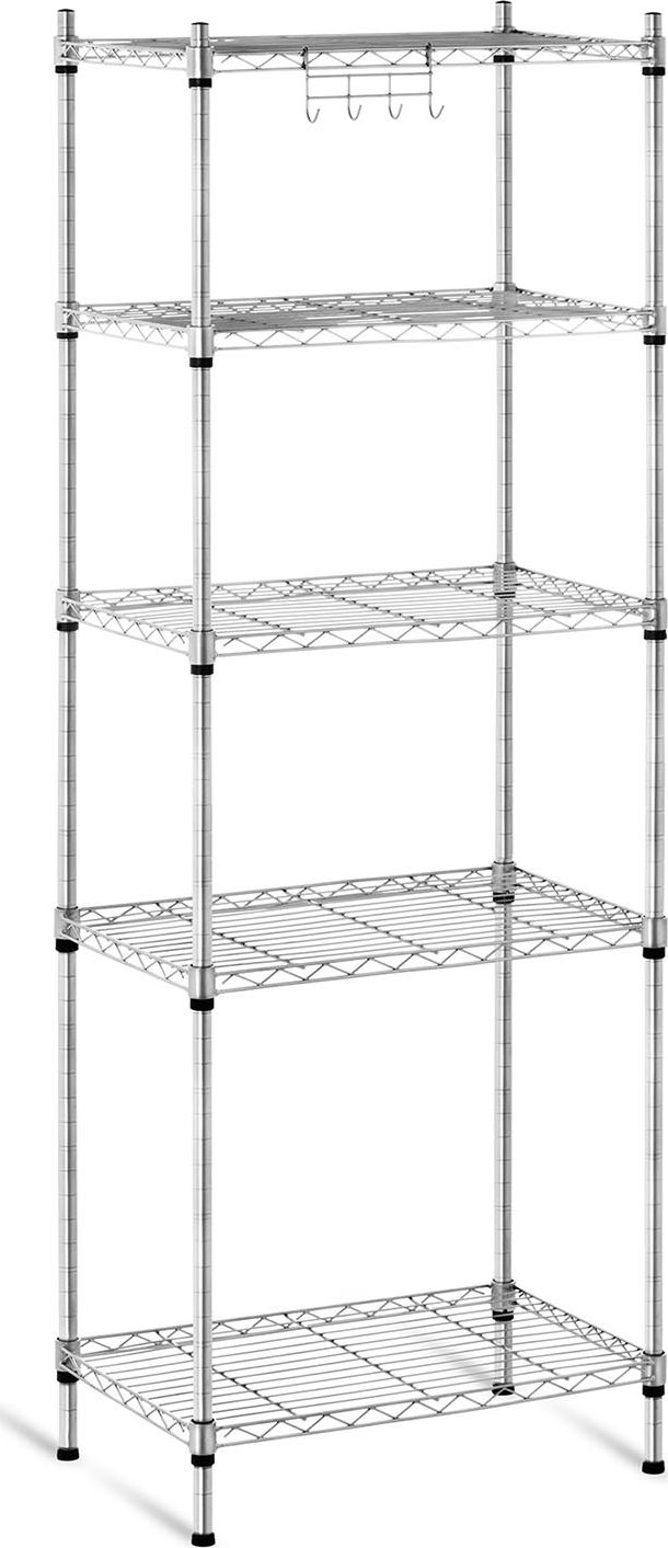 Royal Catering Regał magazynowy druciany ażurowy kolor szary 150x55x35cm do 150kg Regał magazynowy druciany ażurowy kolor szary 150x55x35cm do 150kg (