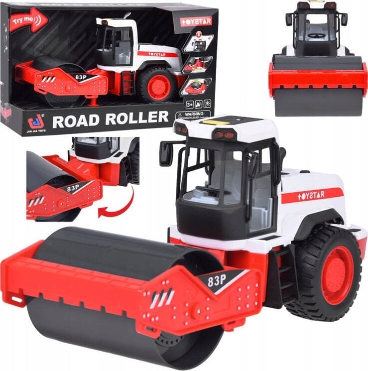 Duży walec drogowy z napędem efekty dźwiękowe świetlne ZA5231