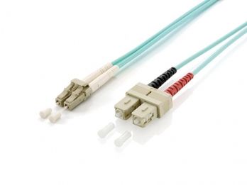 Equip Patchcord światłowodowy LC - SC Multimode Duplex OM3, 5m (255315)