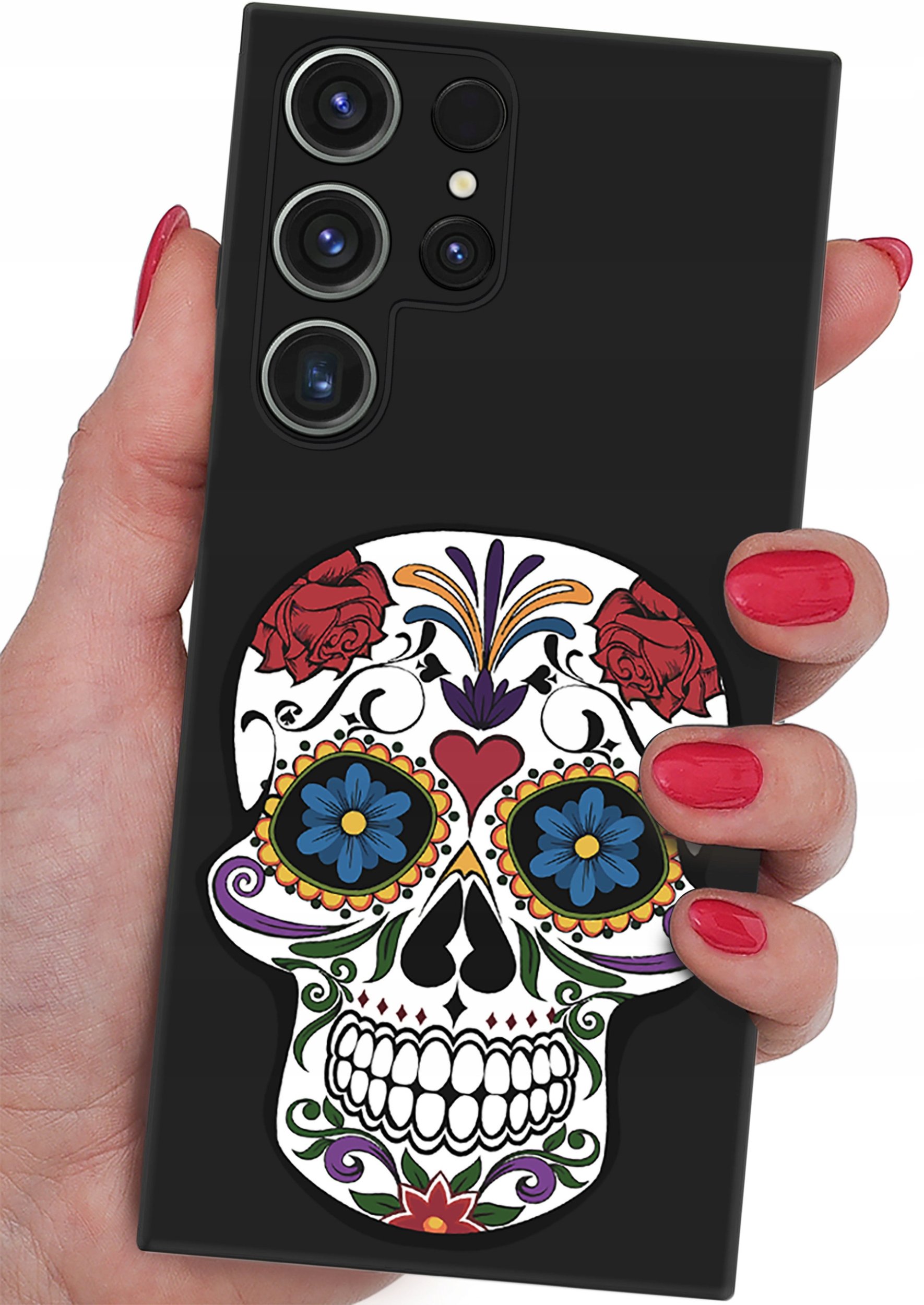 ETUI do Samsung Galaxy S24 Ultra CASE WZORY SOFT MATT PLECKI + SZKŁO 9H