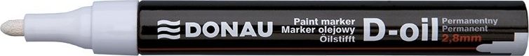 Donau Marker olejowy DONAU D-Oil, okrągły, 2,8mm, biały () - 5901503659472