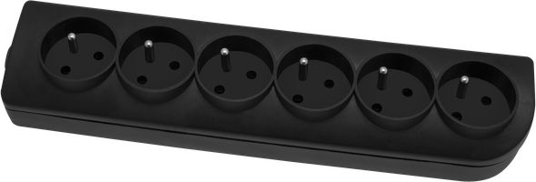 Elgotech GN-60 GNIAZDO PRZENOŚNE 6X Z/U OKRĄGŁE 16A CZARNY - GN-60-2