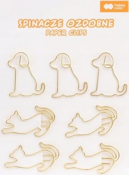 Spinacze ozdobne CAT & DOG (7szt.) HA 4810 01CD-WP7 Happy Color