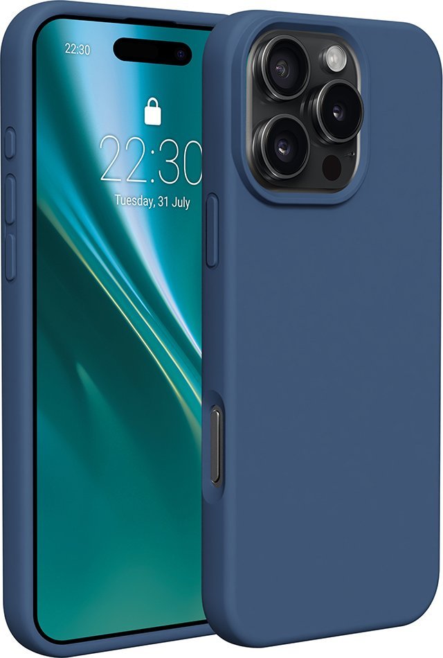 TelForceOne Nakładka Etteri Silicone Case do iPhone 16 Pro Max 6,9" ciemnoniebieska