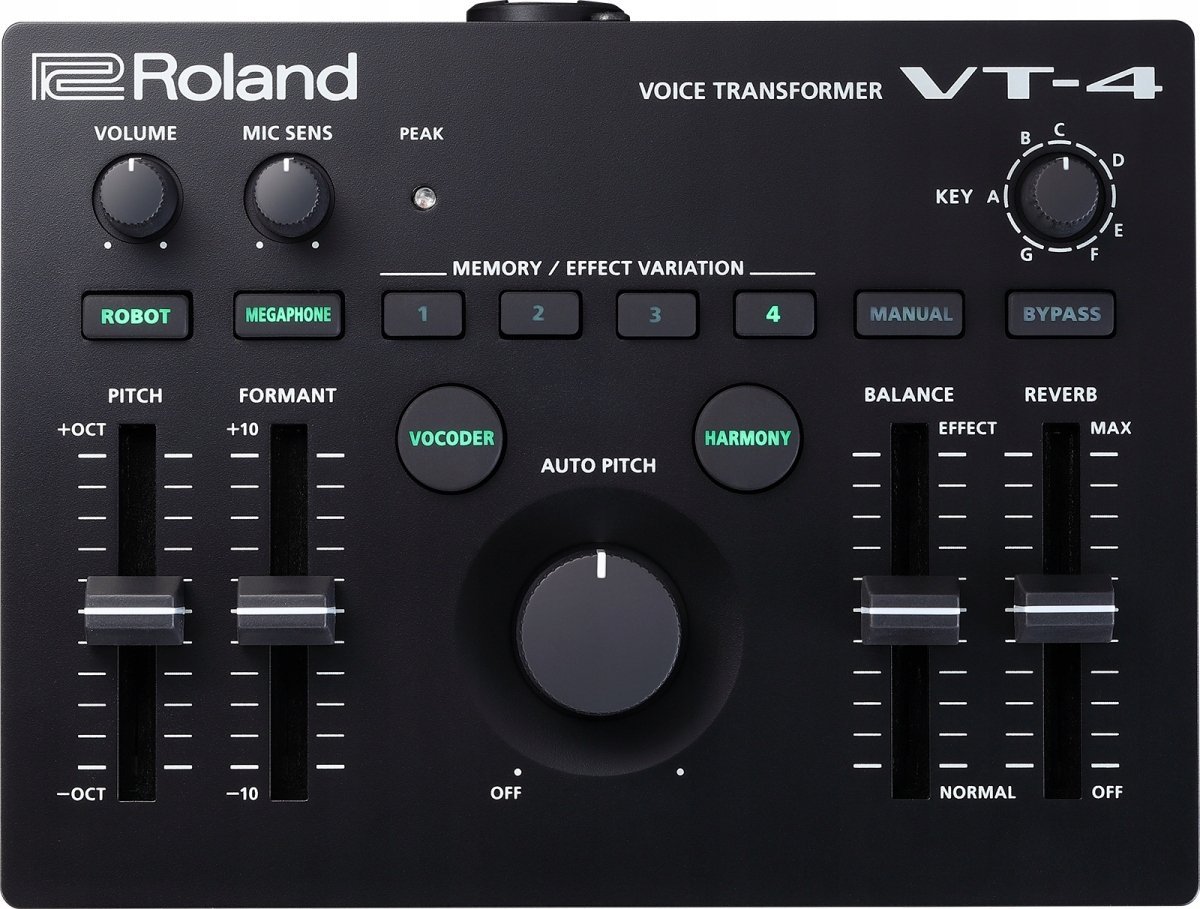 Roland VT-4 Transformator głosu Efekty wokalne Vocoder Efekt pogłosu Nowy