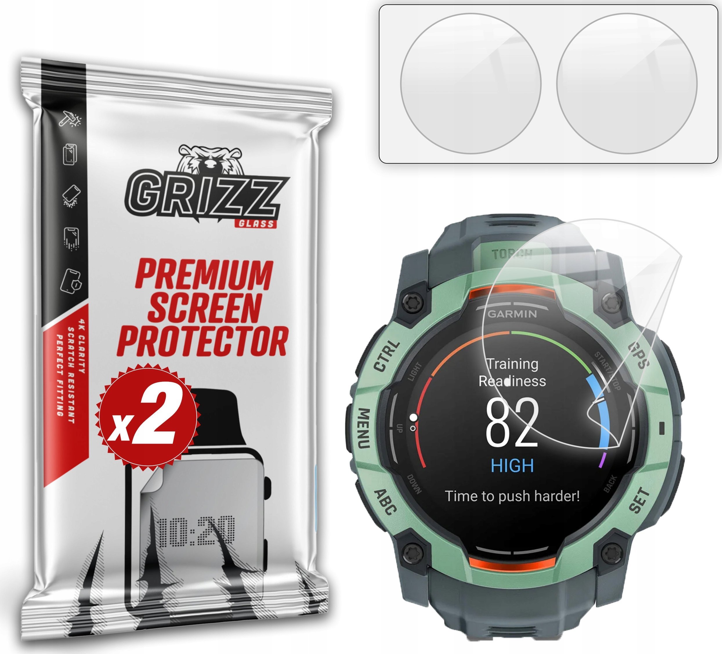 Folia ceramiczna GrizzGlass CeramicFilm do Garmin Instinct 3 50mm