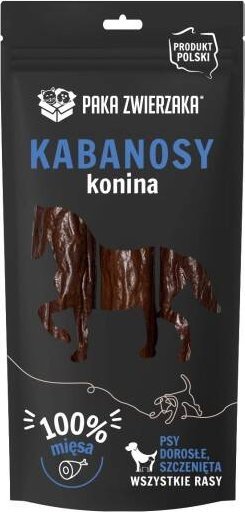 Paka Zwierzaka PAKA ZWIERZAKA- Kabanosy konina 3 szt (80g)