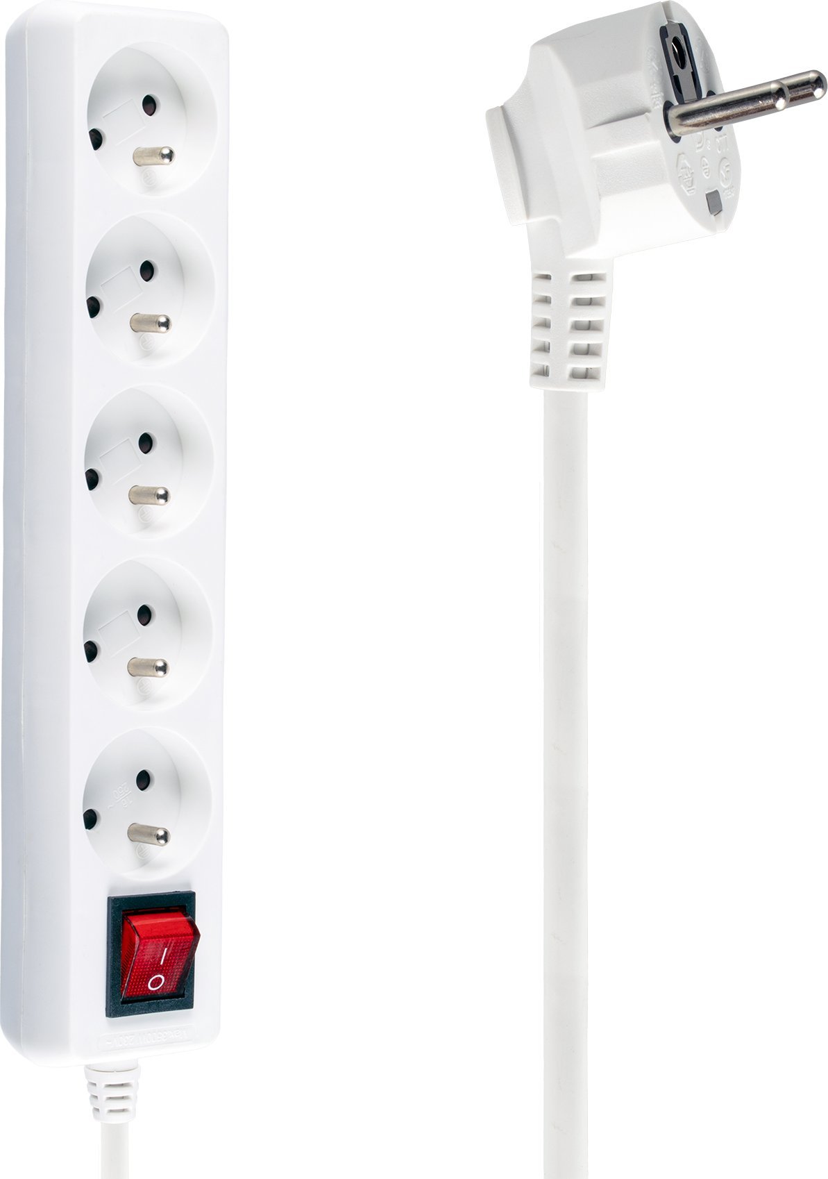 Listwa zasilająca Libox 5 gniazd 5 m biała (LB0085-5)