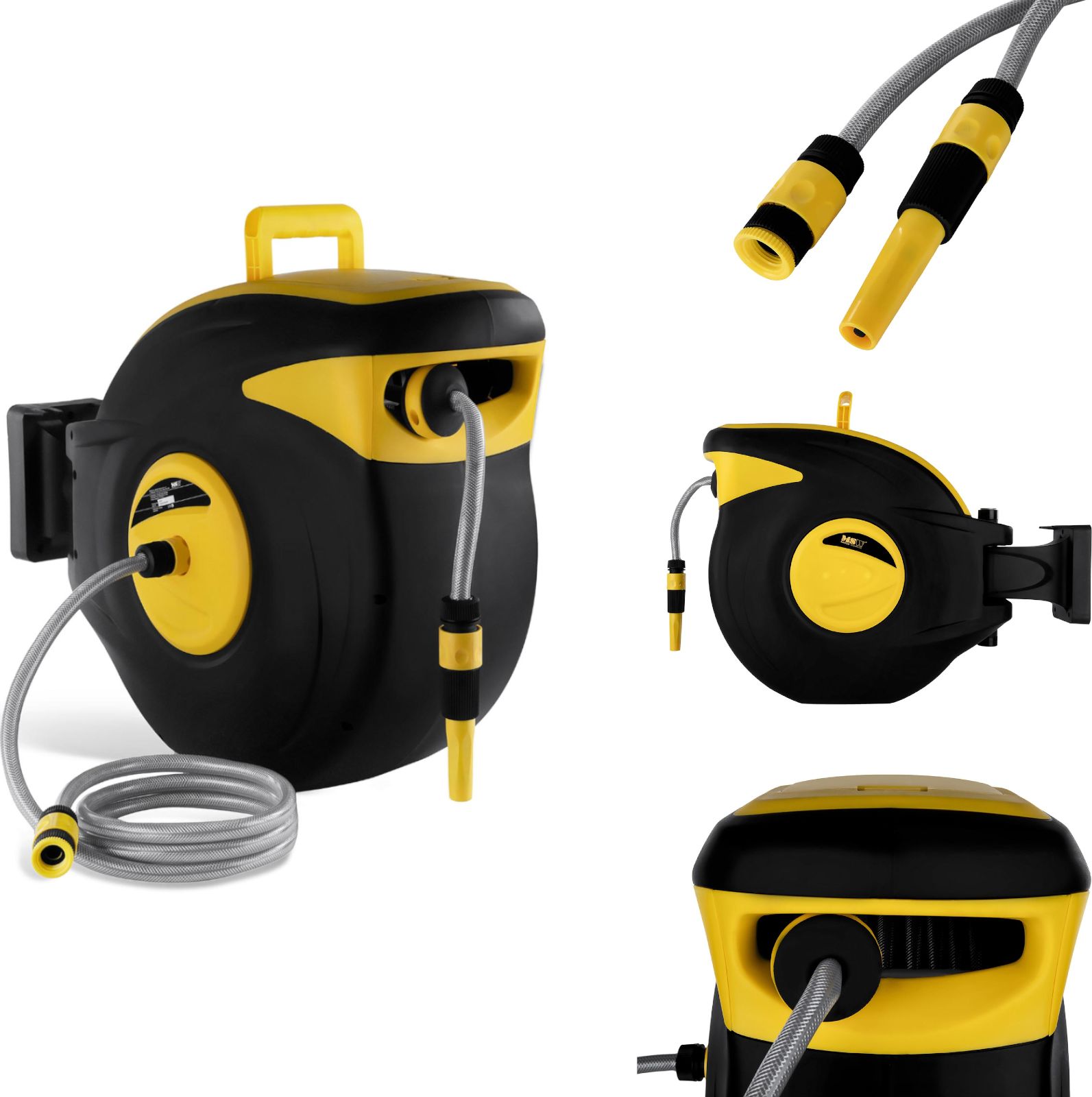 MSW zwijacz bęben naścienny z wężem ogrodowym przyłącze 3/4 dł. 32m (10060677)