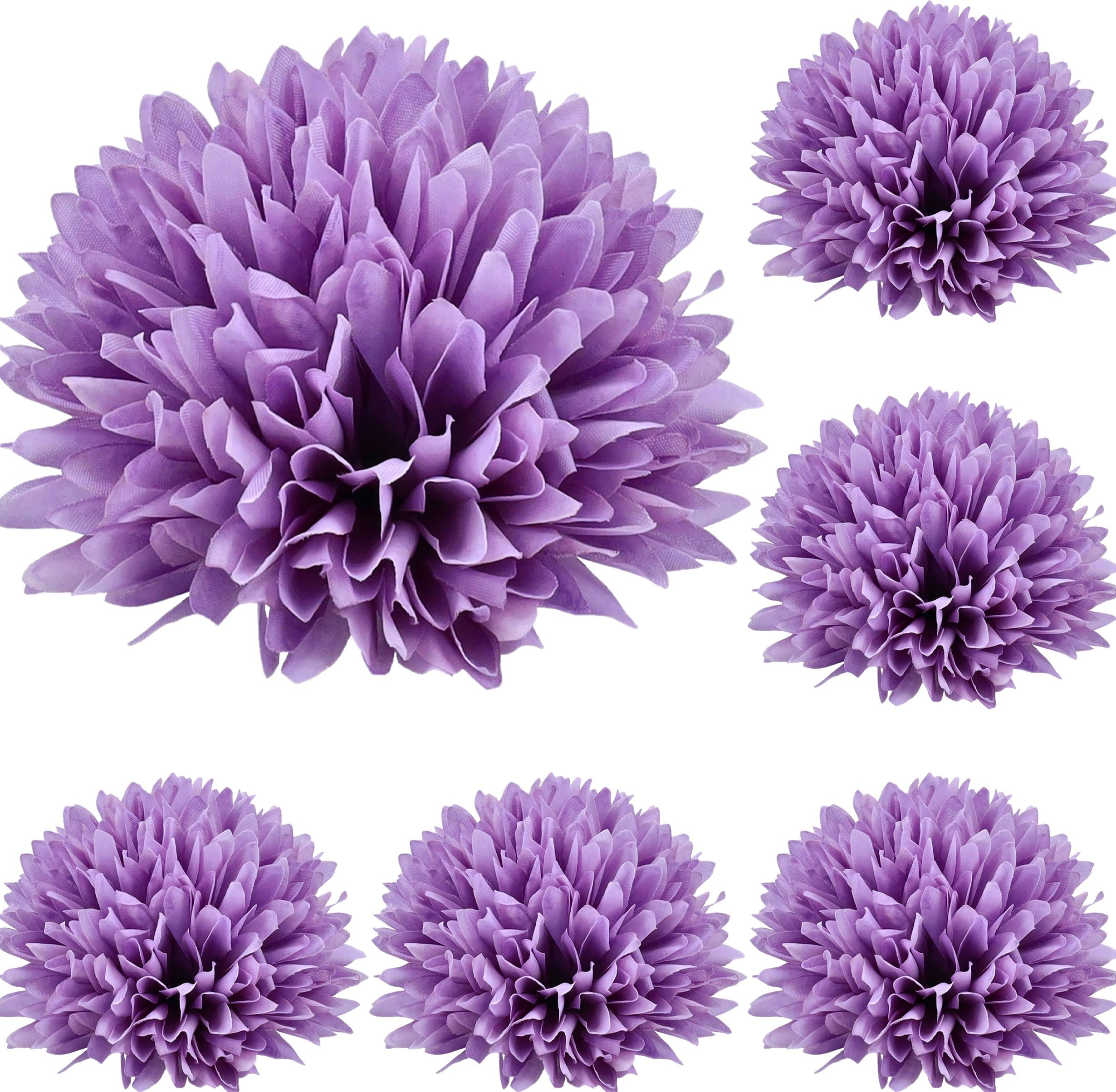 CHRYZANTEMA sztuczne główki wyrobowe KWIATY sztuczne JAK ŻYWE na STROIK