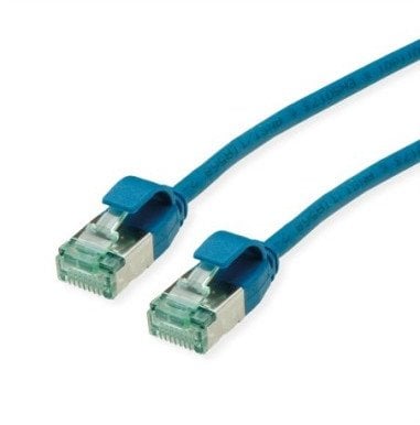 ROLINE RM U/FTP DataCenter Patch Cord Cat.6A (Class EA), wąski, niebieski, 0,5 m