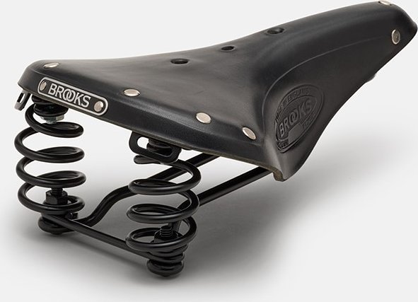 Brooks Siodełko BROOKS FLYER, Black, Steel Rail, Waga 860g, Linia Leather (NEW)