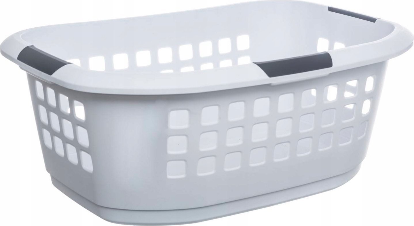 5five Kosz na pranie z tworzywa sztucznego, biały, 51 l