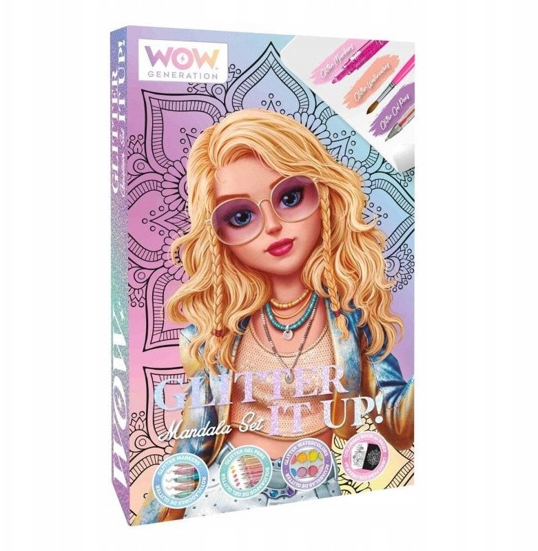 Kids Euroswan Zestaw kreatywny Mandala brokat WoW Generation WOW00084 Kids Euroswan