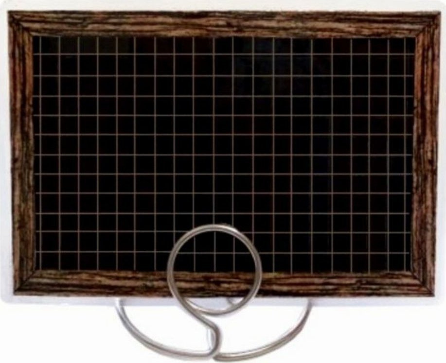 StudioCen Czarne cenówki z kratką i ramką 65x95mm 50szt.