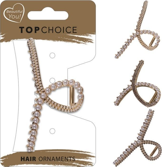 TOP CHOICE Klamra do włosów (26973) 1 szt. - mix wzorów