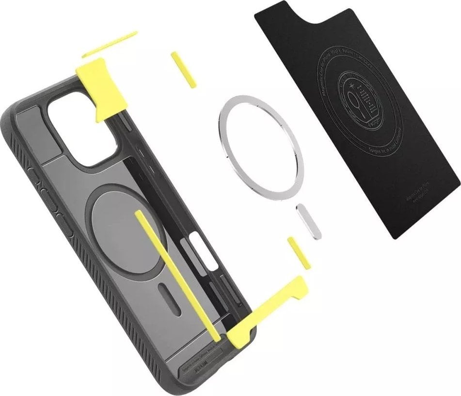 Spigen SPIGEN RUGGED ARMOR MAG MAGSAFE IPHONE 16 PRO GREY