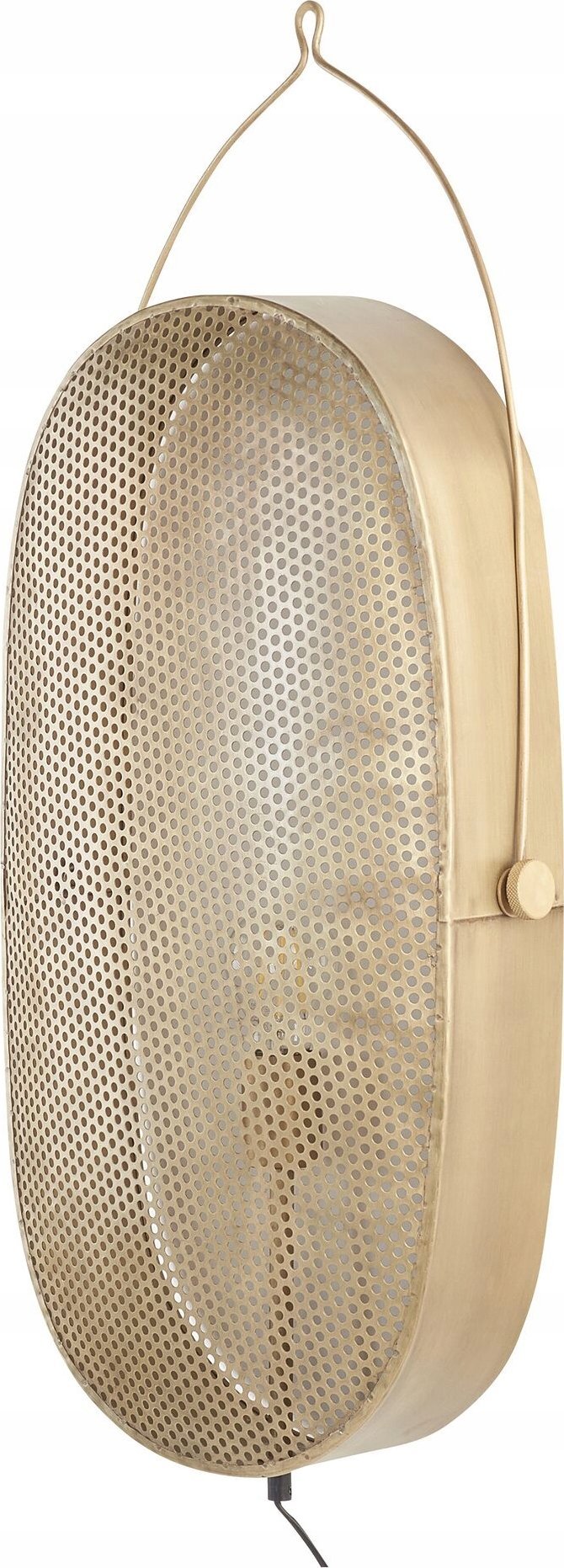 Kinkiet Beliani Lampa ścienna metalowa mosiężna KUNTHI