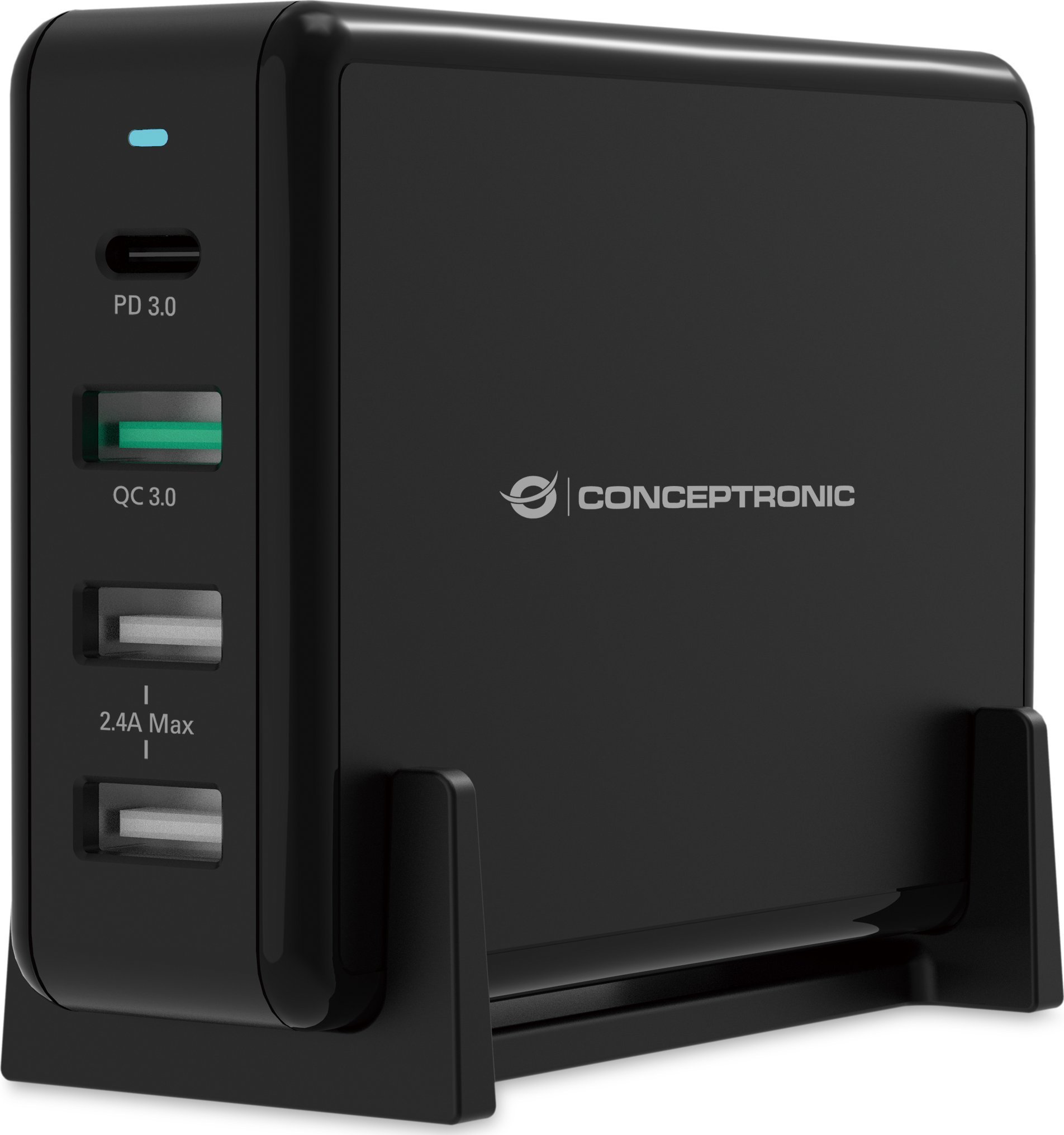 Ładowarka Conceptronic CONCEPTRONIC Ladegerät 4Port 65W,1xUSB-C/3xUSB-A Desk PD sw
