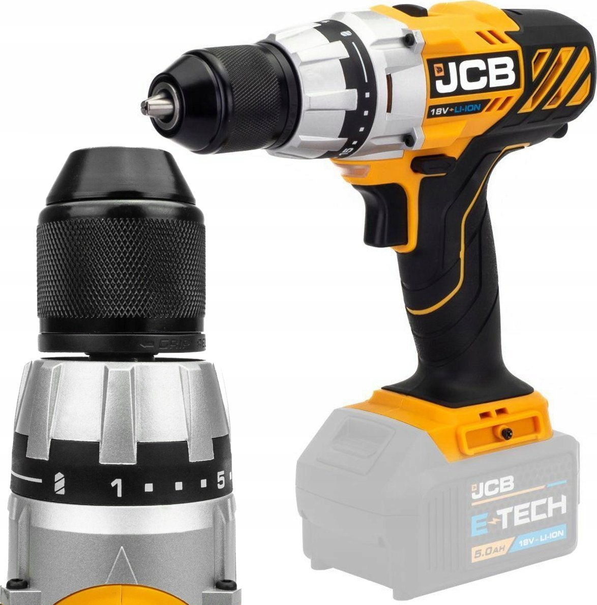 Wiertarka JCB Wiertarka akumulatorowa 18V 45Nm (bez akumulatora)