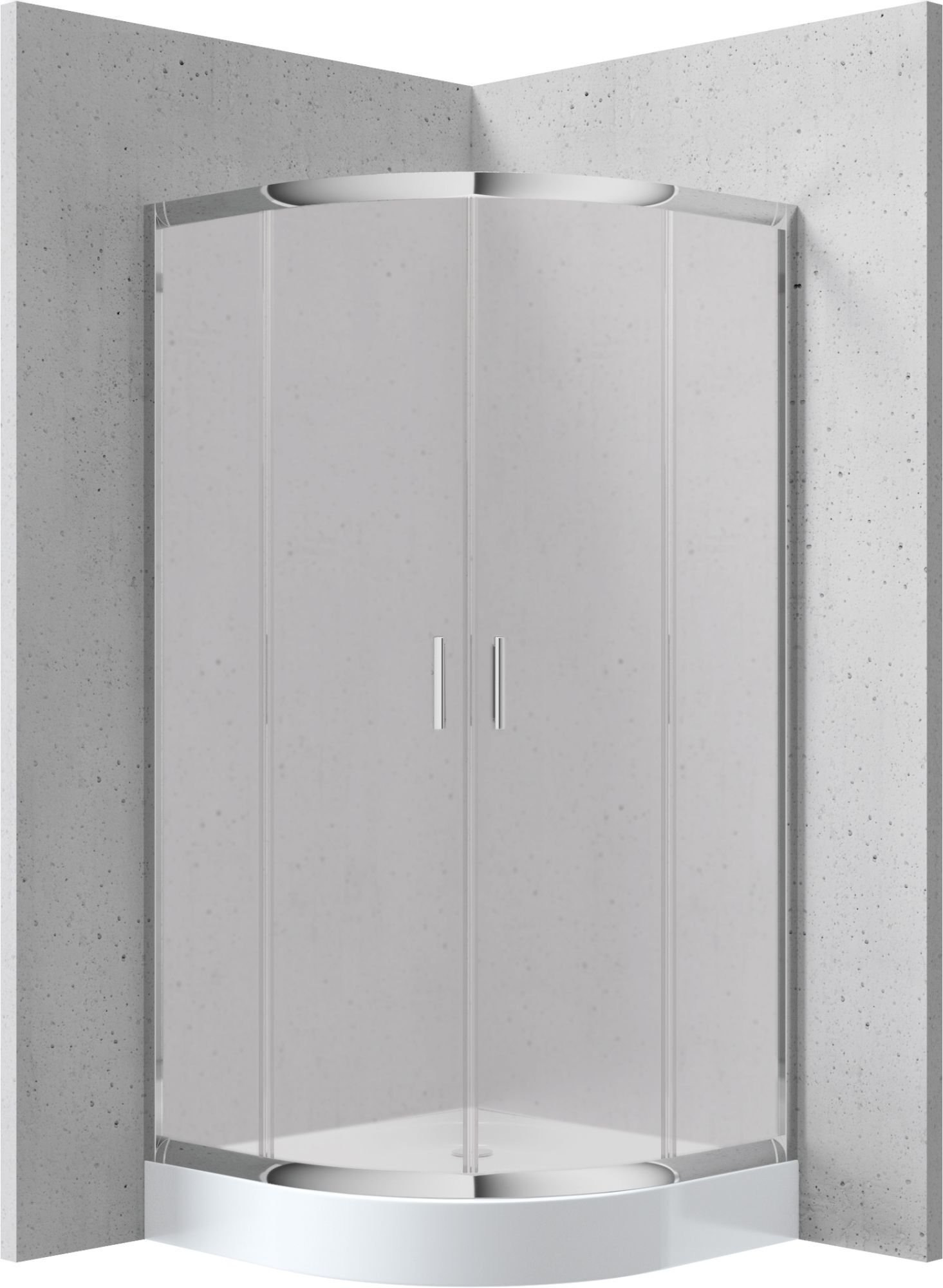 Deante Kabina prysznicowa z brodzikiem półokrągła 90 cm