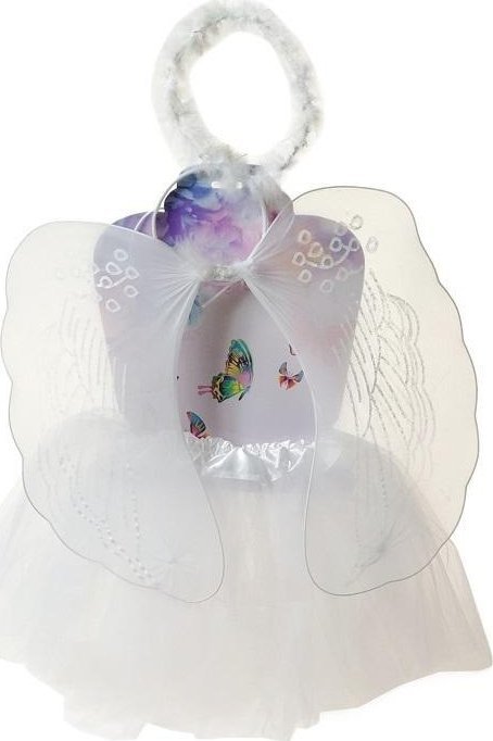 Adar Strój aniołka krzydełka ze spódniczką + aureolka