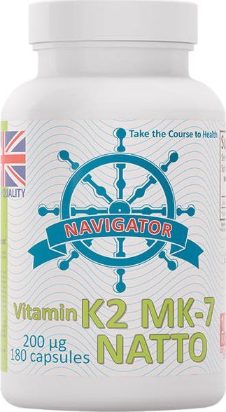 Navigator NAVIGATOR Witamin K2 MK-7 NATTO 200 g 180 kapsułek
