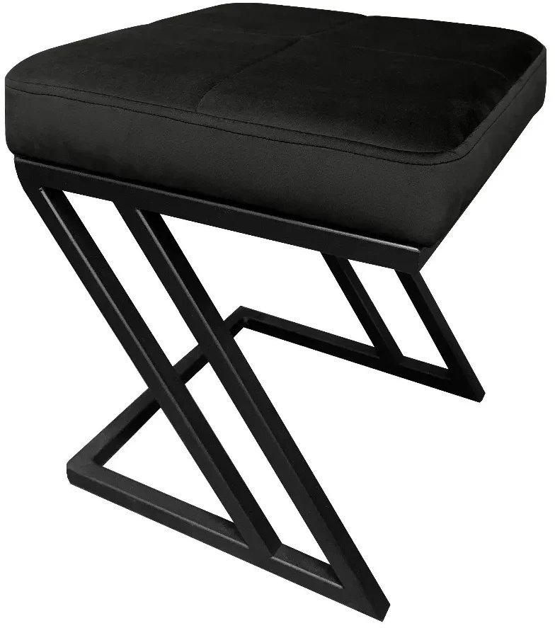 Pufa ZAZU MG VELVET czarna ATOS