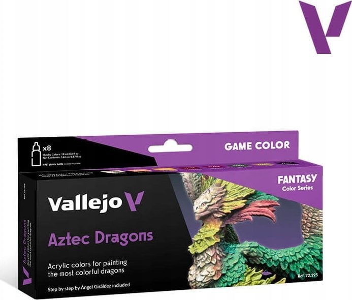 Vallejo Vallejo: 72.195 - Game Color - Aztec Dragons (8x18 ml)