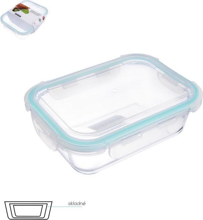 Orion Pojemnik na żywność szklany hermetyczny 20x15 cm uniwersalny