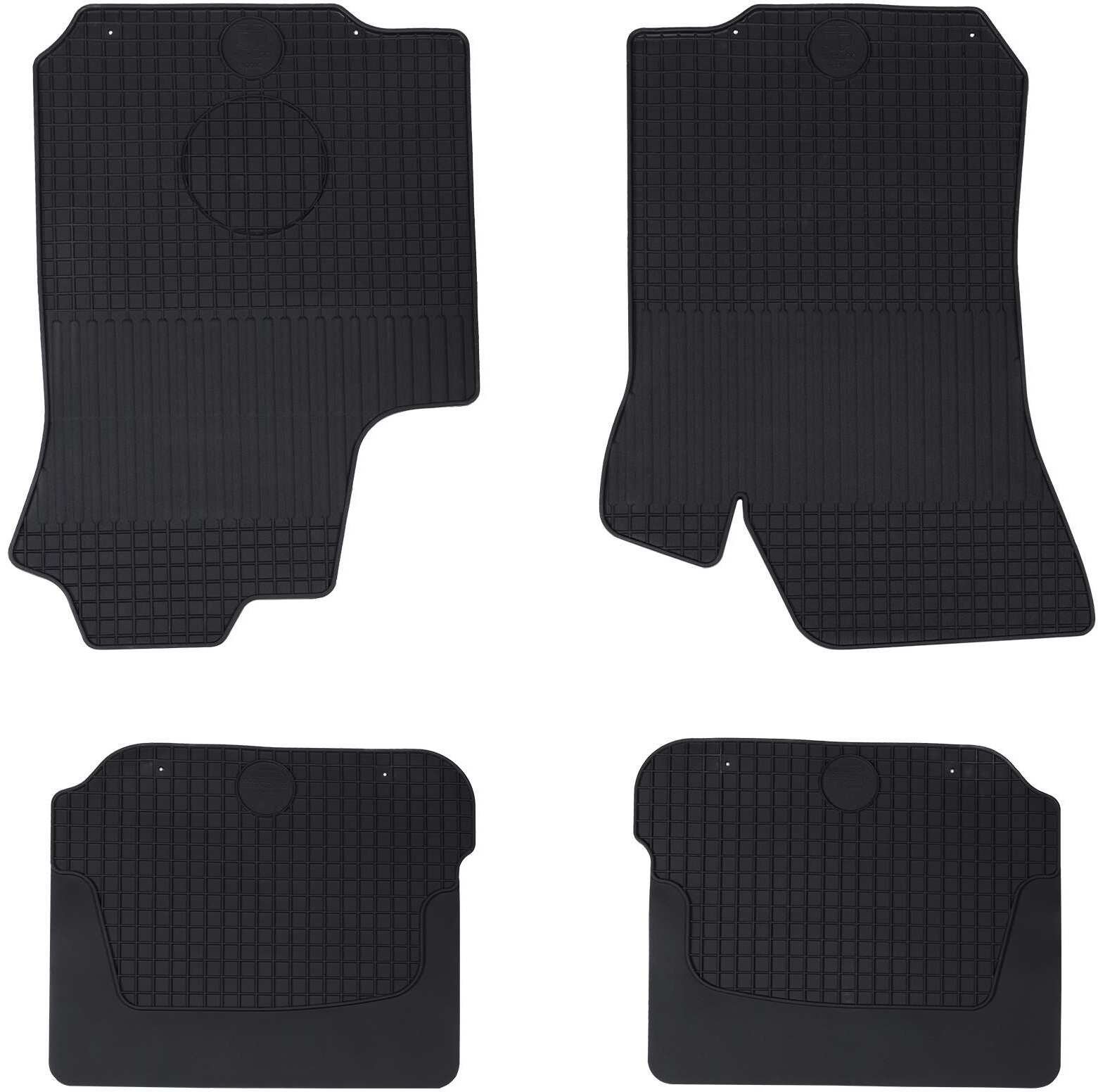 vidaXL Mata samochodowa 4 pcs Czarny KODA OCTAVIA I 97-04 Guma