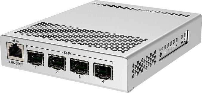 Switch MikroTik MikroTik CRS305-1G-4S+IN Zarządzany przełącznik sieciowy, 1x Ethernet Gigabit, 4x SFP+, PoE