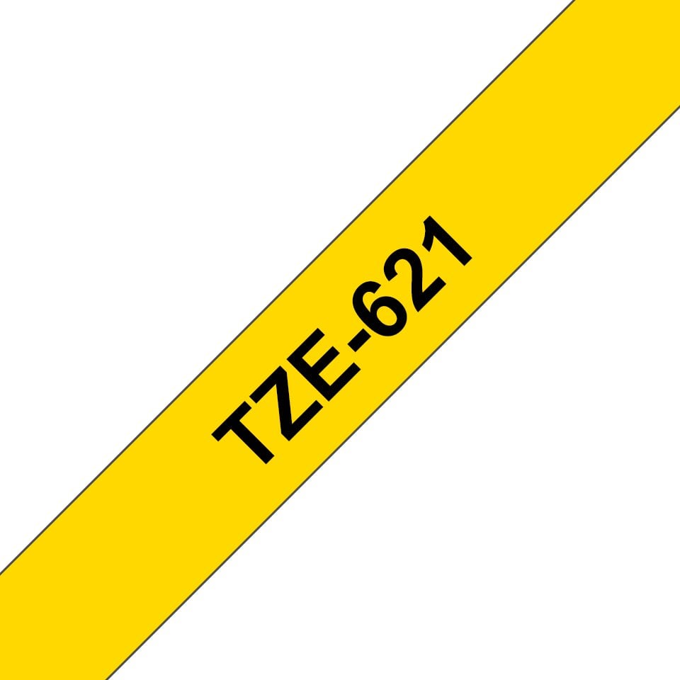 Brother Labelling Tape 9mm, Black on yellow, TZe, Grey, Thermal transfer, Philippines,