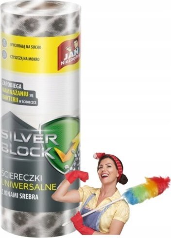 Sarantis Jan Niezbędny ściereczki na rolce 50 sztuk jony srebra łazienkowe