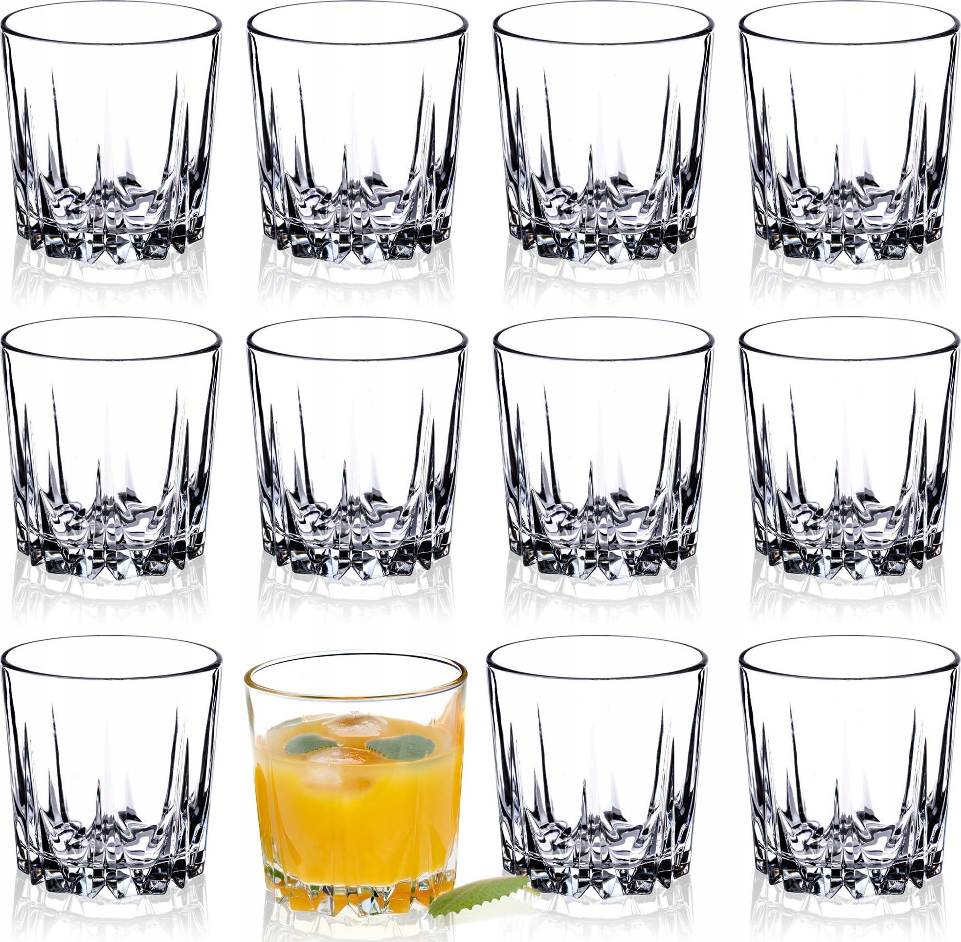 Kadax Szklanka Do Napojów Drinków 300 ml Komplet 12szt