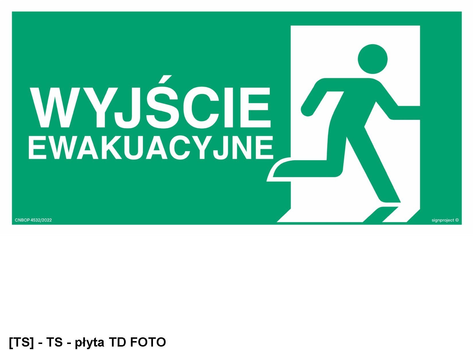 AC129 - Wyjście ewakuacyjne w prawo 800x400