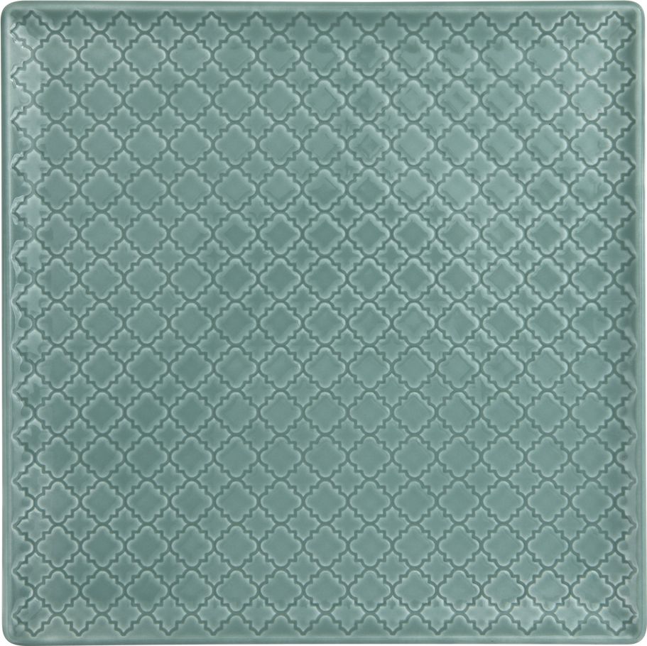 Lubiana Talerz płytki kwadratowy 25,5cm Marrakesz morski