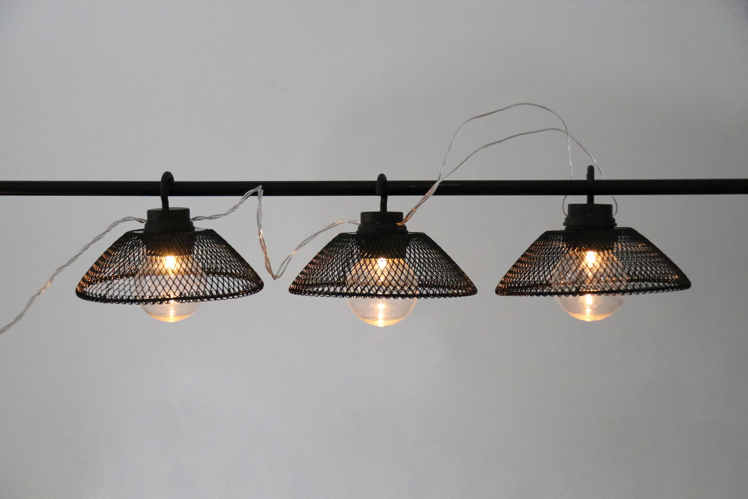 Polux Girlanda ze światełkami na baterie 10 LED 2,1m ciepłe czarna