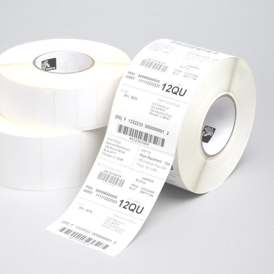 Label, Paper, 83x51mm; Thermal Transfer, Z-Perform 1000T, Uncoated, Permanent Adhesive, 76mm Core
