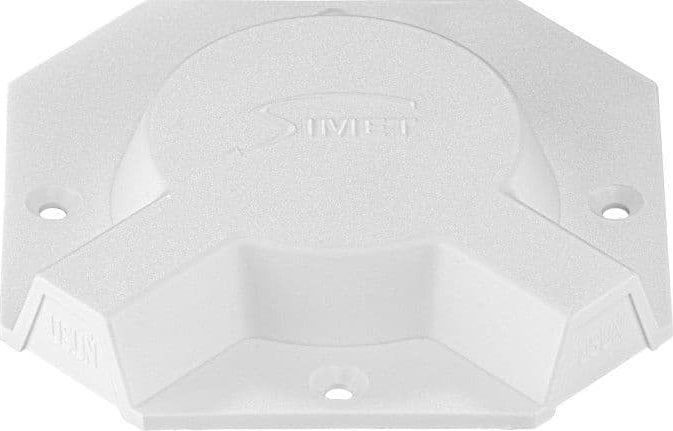 Simet Pokrywa przyłączeniowa Simet 37268306 do przewodów elektroinstalacyjnych na puszkę fi 60 biała