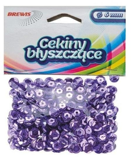 Cekiny błyszczące B 160 fioletowy