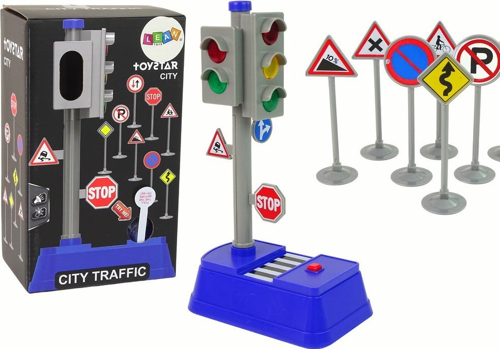 Zestaw Znaków Drogowych Światła Dźwięki 23 cm