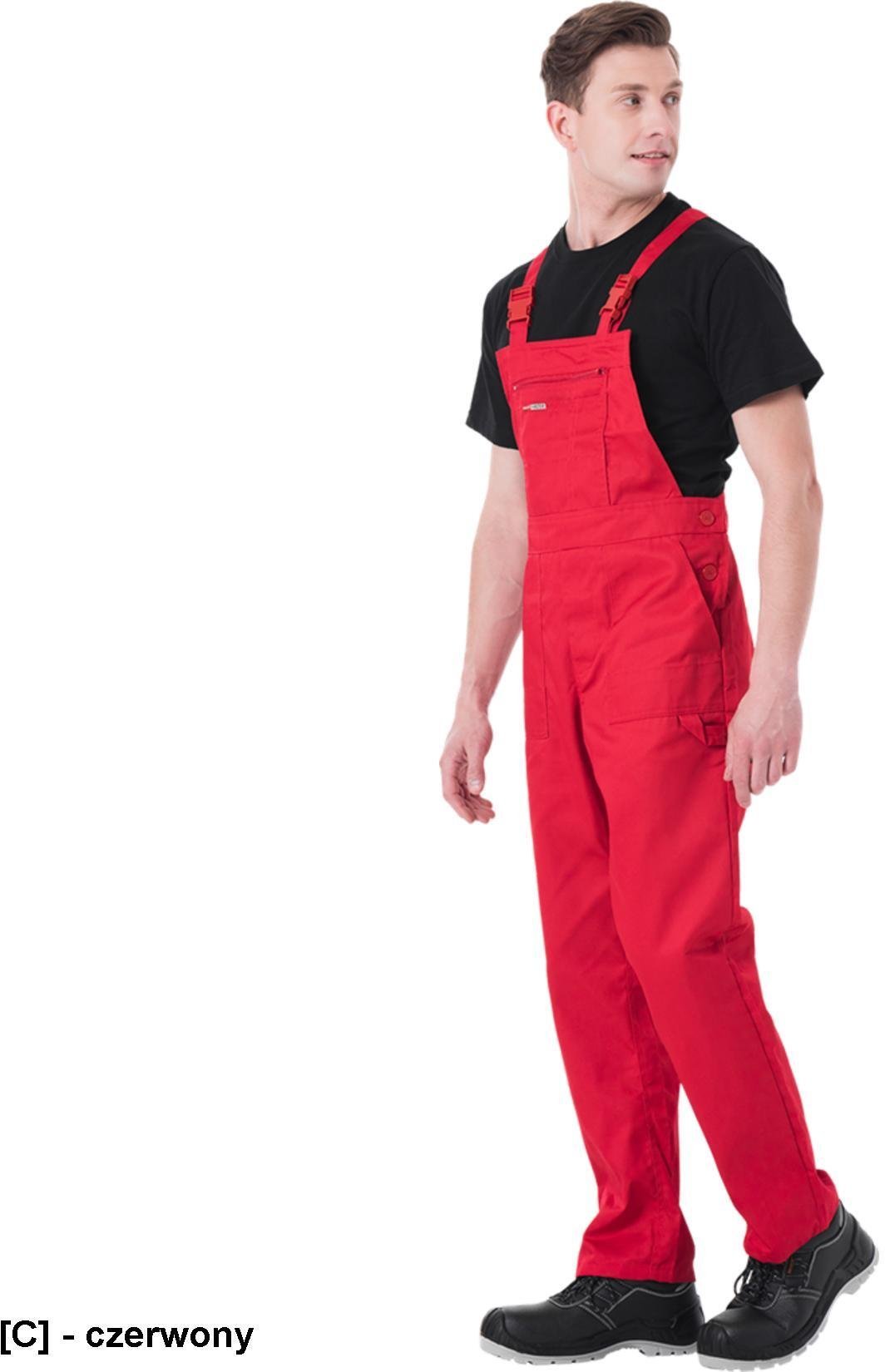 Reis SM Spodnie robocze ogrodnicze MASTER - czerwony 48