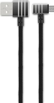 Kabel USB Mobilari USB-A - microUSB 1 m Czarny (M555034)