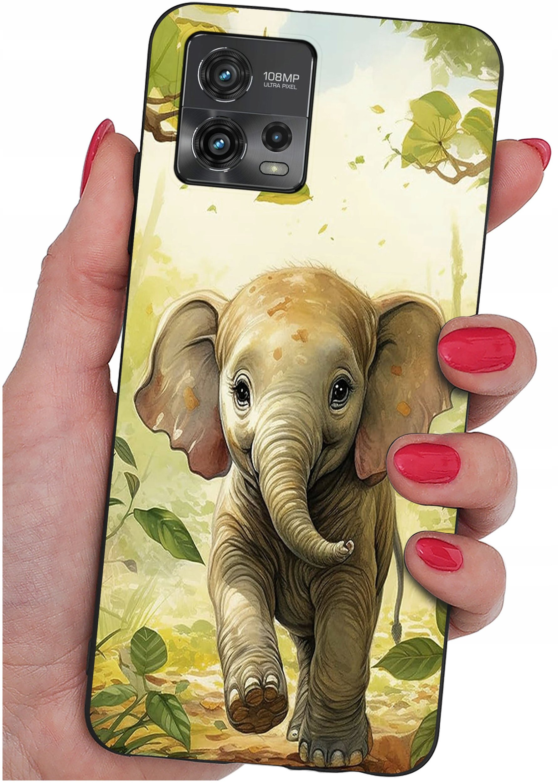 Etui do Motorola Moto G72 WZORY |SILIKONOWE MATT CASE + SZKŁO 9H