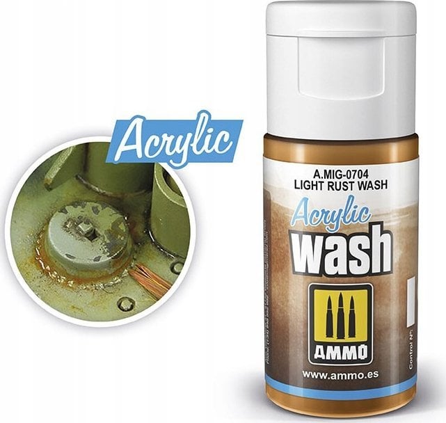 Vallejo Ammo: Acrylic Wash - Light Rust Wash