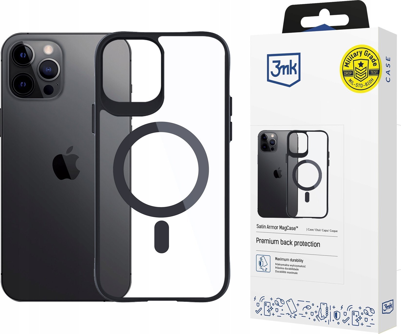 3MK Etui Satin Armor Case do Apple iPhone 12 Pro Max