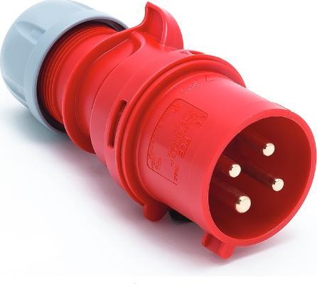 PCE Wtyczka przenośna 32A 3P+Z 400V IP44 - Shark 024-6 PCE