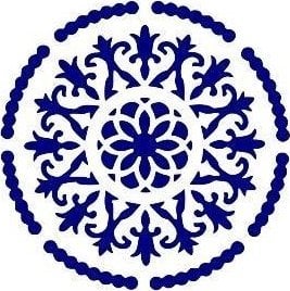 Szablon zmywalny ornament A4 20x30cm